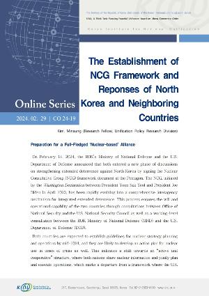 The Establishment of NCG Framework and Reponses of North Korea and Neighboring Countries 