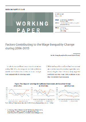  (Working Paper 2018-05) Factors Contributing to the Wage Inequality Change during 2006-2015   (Working Paper 2018-05) Factors Contributing to the Wage Inequality Change during 2006-2015 
