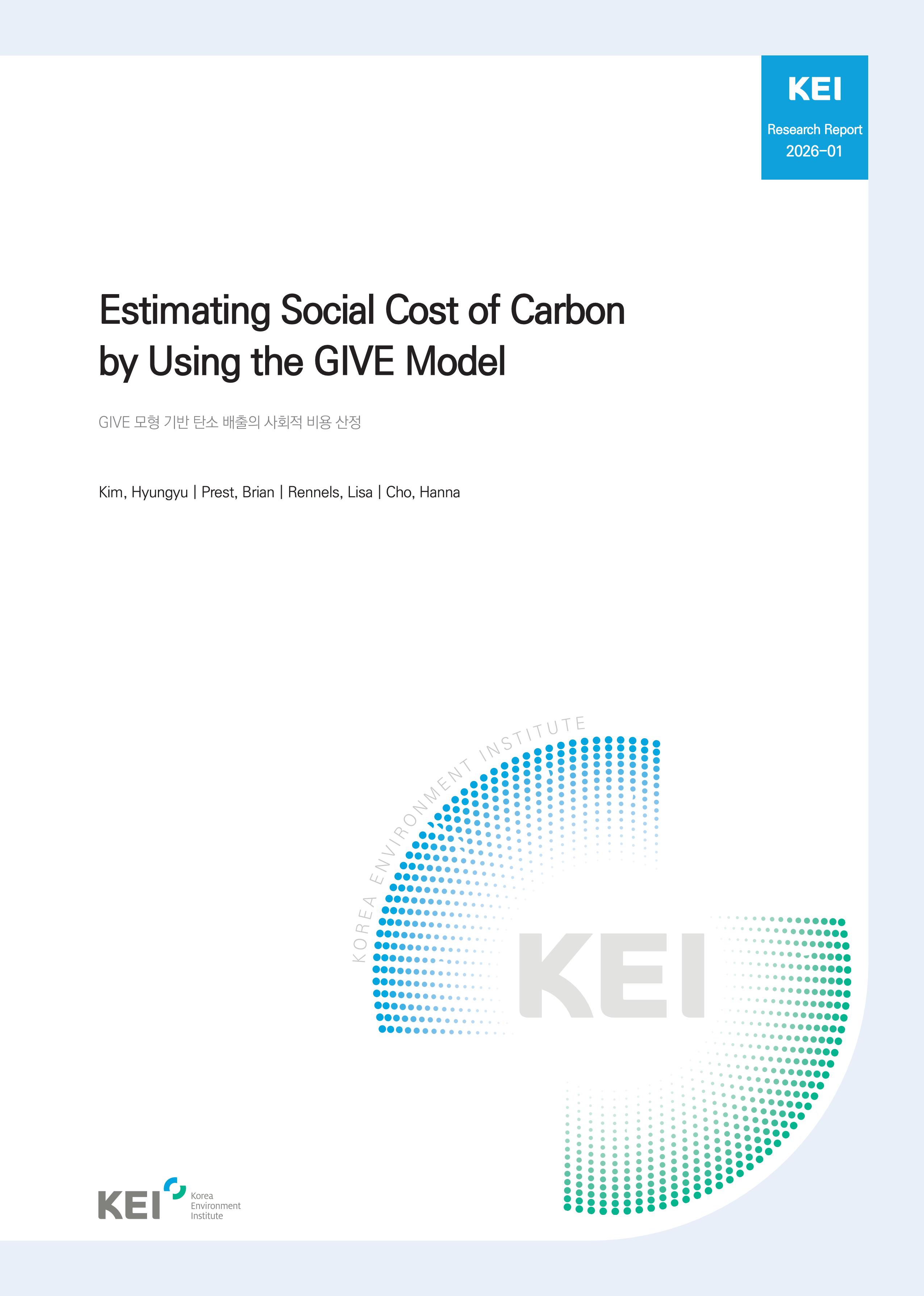 Estimating Social Cost of Carbon by Using the GIVE Model