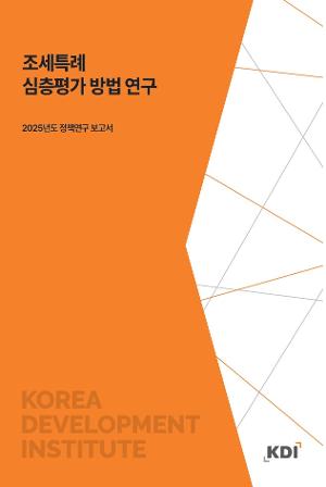 조세특례 심층평가 방법 연구